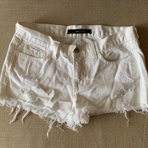 J Brand 1046 Cut-Off Short in White Vixen